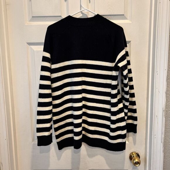 LL Bean Signature XL White Sailcloth Striped Wool-Blend Kingfield Warm‎ Sweater - Picture 6 of 7